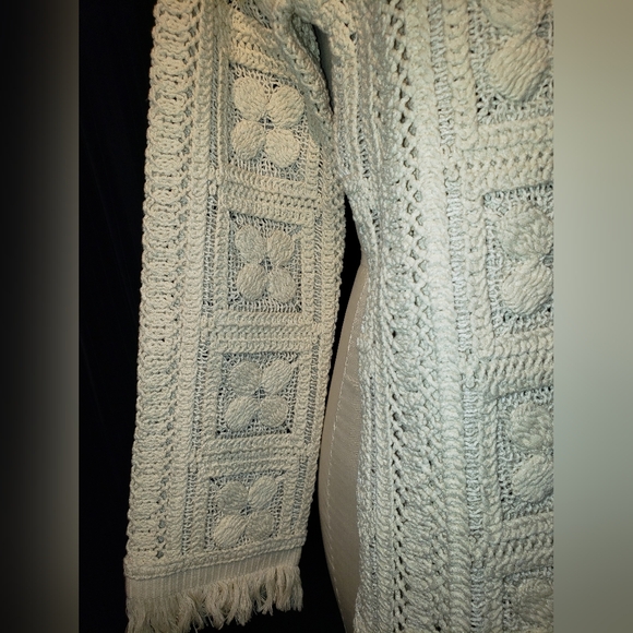 NWOT. H&M Edition cream crochet mini dress tunic XS - Picture 2 of 15